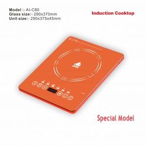 Amor induzzjoni cooker AI-C80 sensor touch illustrat hot plate għall-bejgħ bl-ingrossa