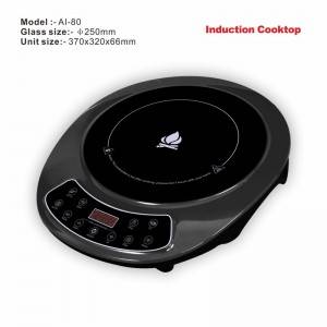 Amor induction cooker AI-80 Single hotplate Push button induction eletise ma le tau sili mo le fa'atau oloa