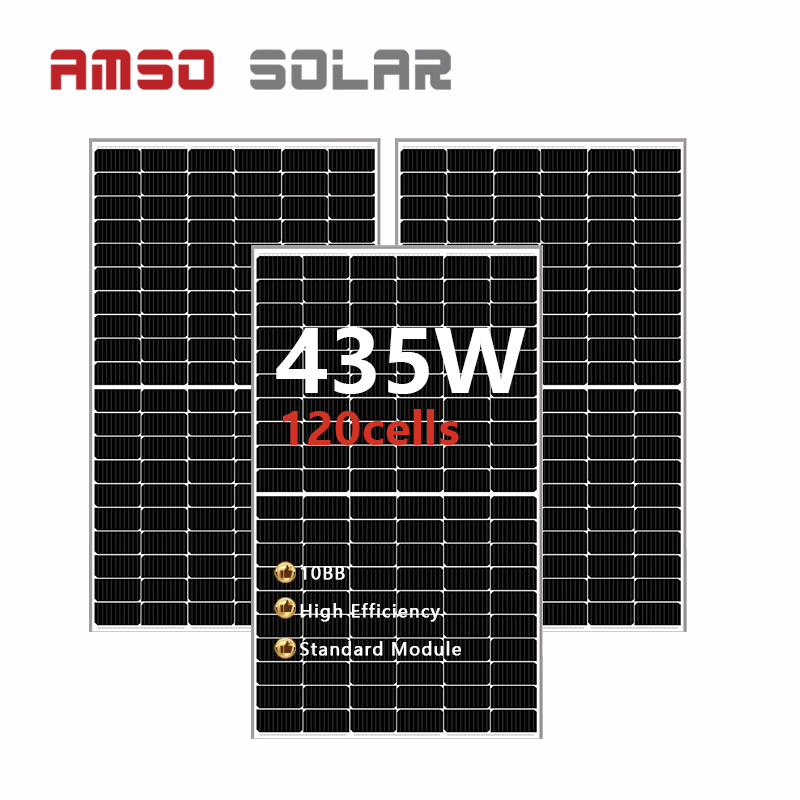 Cheap factory price monocrystalline 435w 440w 445w 450w 455w 460w 120 cell half cell solar panel with 182mm solar cell Featured Image