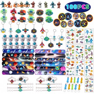 Outer Space Party Favors Kids Birthday Party Goodies Bag Fillers Space Toys Slap Armbanden