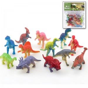 12 упаковок міні-фігурок динозаврів, пластикові динозаври в асортименті для капкейків для дітей, малюків