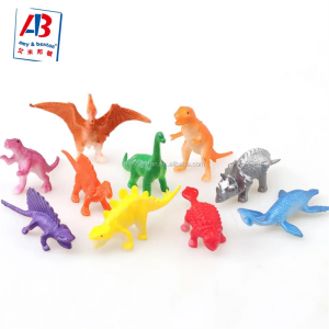 Fakiti 12 Mini Dinosaur Figures, Dinosaurs Filastik Maɗaukakin Bikin Kofin Dinosaur Don Yara Ƙananan Yara