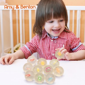बच्चों के लिए 32 मिमी बाउंसी बॉल्स थोक मिश्रित फल डिजाइन रबर हाई बाउंसी बॉल्स, पार्टी फेवर, कार्निवल पुरस्कार