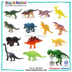14 pakketten Party Favors Mini Dinosaur Figures, Plastic Dinosaurs Assorted Dinosaur Cupcake Toppers foar famkes Boys Ages Ages 3 en Up