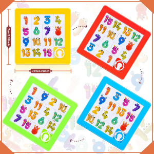 15 Puzzle Plastic Slide Number Puzzle Educational Puzzle Dulaan para sa mga Bata