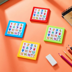15 Puzzle Plastik Slide Number Puzzle Mainan Puzzle Edukasi untuk Anak