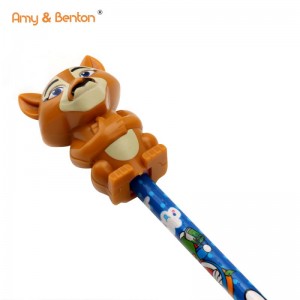 4 Pieces Cute Animal մատիտ սրիչ Գրենական պիտույքների հավաքածու Party Favor Toy Դասարանական մրցանակներ երեխաների համար