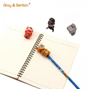 Taille-crayon Animal mignon 4 pièces, ensemble de papeterie, jouet cadeau de fête, prix de classe pour enfants