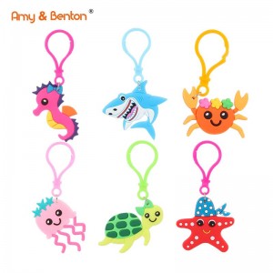 Sea Animals Keychains – Ocean Animals Keychains წვეულება ბავშვებისთვის ზღვის დაბადების დღის წვეულების წყაროები საკლასო ჯილდოები კარნავალის პრიზები კომპლექტი საჩუქრები ბავშვებისთვის ბიჭები გოგონები