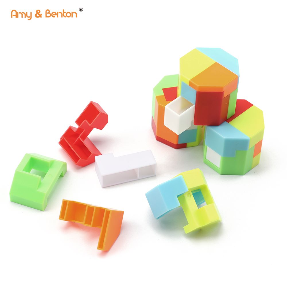 Mini Brain Teaser Puzzles PlasticIntelligence Game Puzzles Toys pikeun Barudak sareng Dewasa