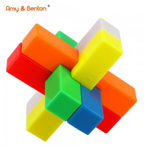 Brain Teaser Puzzles Plastic Unlock Interlock Toy ສໍາລັບເດັກນ້ອຍ ແລະຜູ້ໃຫຍ່