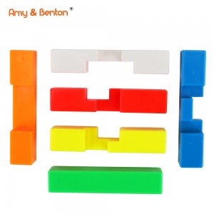 Brain Teaser Puzzles Plastic Unlock Interlock Toy ბავშვებისთვის და მოზრდილებისთვის