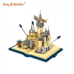 727 pcs Block Castle Book Toy Set, Medieval Modular House, STEM Building Toys Creative Play Set අවුරුදු 6-12 අතර ළමුන් සඳහා තෑගි