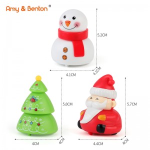 Սուրբ Ծննդյան թեմա Cute հետ քաշեք մեքենաների խաղալիքներ Սուրբ Ծննդյան գուլպաների համար
