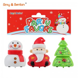 Christmas Theme Cute Pull Back Cars Toys foar Christmas Stocking Stuffers