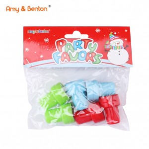 חותמות חג המולד גרב ממלאי פלסטיק בצבע בהיר צעצועי חותמת לילדים מסיבת טובות צעצועים