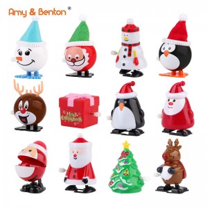 Amy&Benton 24 Stk Kryst Wind Up Toy Assortments Kousstoppers foar Christmas Party Favor Supply Accessories
