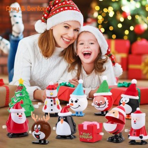 Amy&Benton, 24 kos božičnih navijalnih igrač, polnila za nogavice za božično zabavo, dodatna oprema