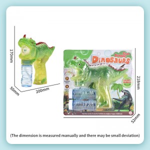 Dinosaur Automatic Bubble Maker Blower Machine with light and sound for Tamariki