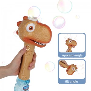 Baguette à bulles de dinosaure de 130 ml, jouet souffleur de bulles, machine à bulles pour enfants avec lumières