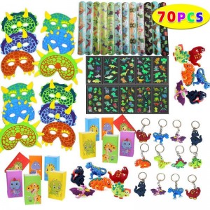 70PCS ງານລ້ຽງໄດໂນເສົາ Favors Carnival Prizes bulk Toys Goody Bag Fillers Return Gifts for kids