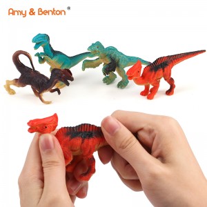 Dinosaur Figure, 5 Inch Jumbo Dinosaur Toy Playset (4 Pack), Safe Material Assorted Realistic Dinosaur, Plastic Dino Dinosaur Set Party Favors Toys eVakomana Vakomana Vadiki Dzidzo