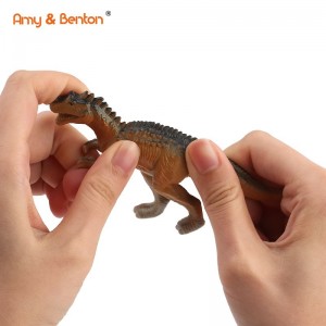 Xirmada Dinosaurs ee waaqiciga ah ee 4 Jumbo Plastic Assorted Dinosaur Figure Toys