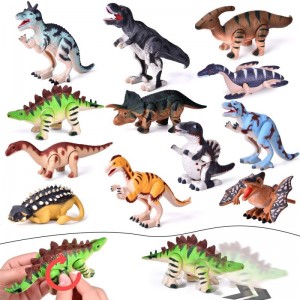 12 Pieces Dinosaur Wind Up Toy untuk Kanak-kanak Tema Dino Jam untuk kanak-kanak