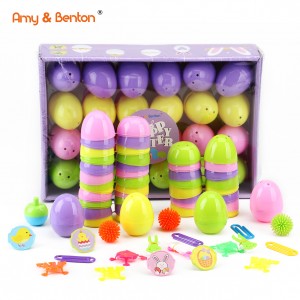 Easter Party Favors Plastic Surprise Eggs with Novelty Toys