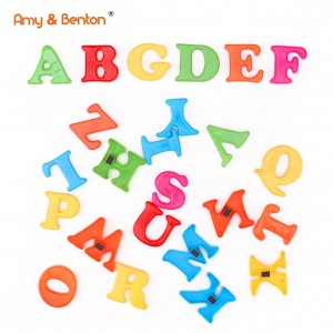 Set de jucării din plastic cu litere magnetice în limba engleză de 4 cm pentru învățarea educațională preșcolară alfabet pentru copil preșcolar