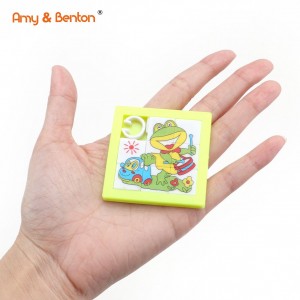 Frog Slide Puzzle Games Plastic Puzzle Brain Teaser Funny IQ Game Toys en Party Favors Gifts foar bern