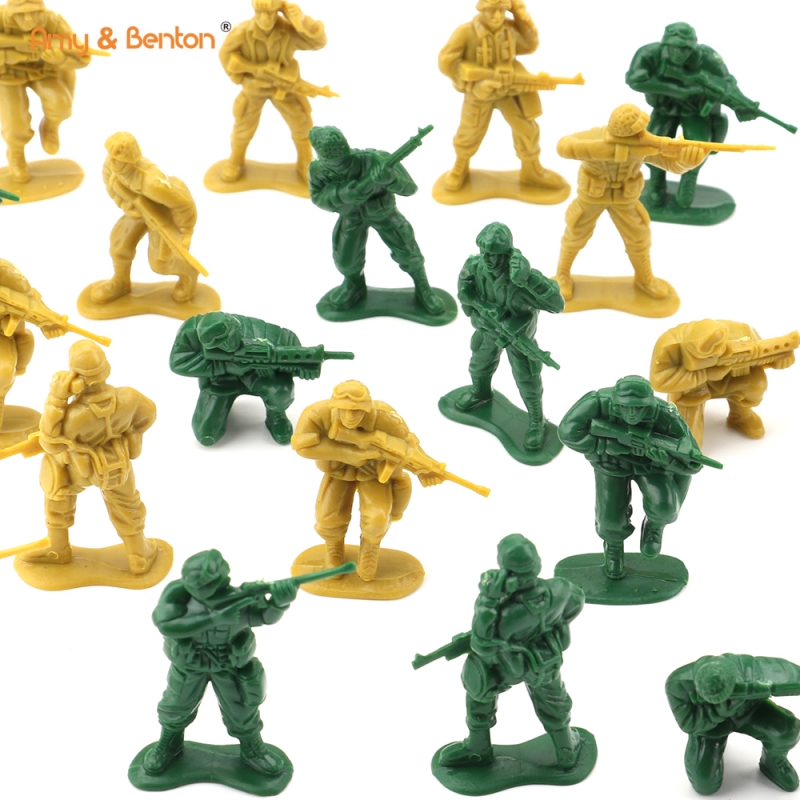 Grün Gelb Army Action Soldaten Spielzeugfiguren Army Men