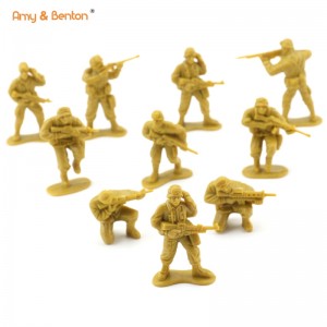 Зелено жолта армија акција војници Играчки фигури Армија мажи