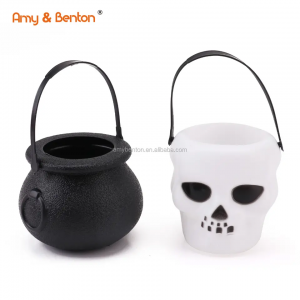 Halloween Party Favors Novelty Colorful Plastic Small Pumpkin Candy Capsule Bucket
