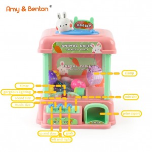 Mini Claw Machine för barn, halloween-tema miniautomater Arcade Candy Capsule Claw Game Priser Leksaksfyllning med små leksaker