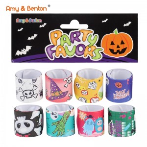 Halloween Slap Bracelets Party Favors Supplies for Kids