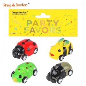 Amy&Benton 4 stk insektlegetøj Træk tilbage biler til babyer og gå tilbage billegetøj Småbørnslegetøj