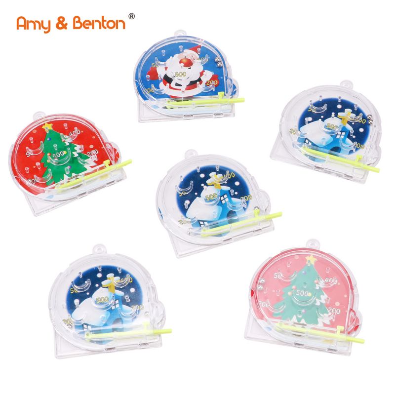 Mini Pinball Game Children Party Favors Toys for Christmas Gift Classical Maze Puzzle Custom Promotional Plastic Toys