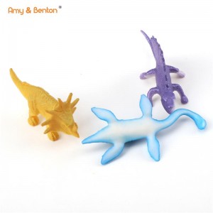 Fakitin Kids Realistic Toy 12 Mini Dinosaur Hoton Hoton Toys Saita don Yara Ƙauyen Bikin Haihuwar Kirsimati Kyautar Ista