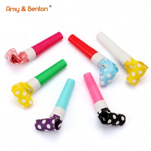 Birthday Party Blowers Clown Blowouts Horns Whistles Musical Paper Noisemakers