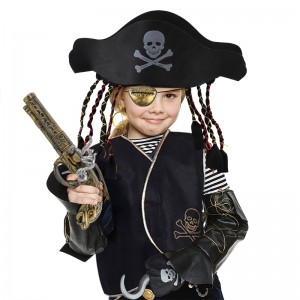 Pirate Treasure Play Set for Kids, Pirate Role-Play Toys, Pirate Costume Children Accessories