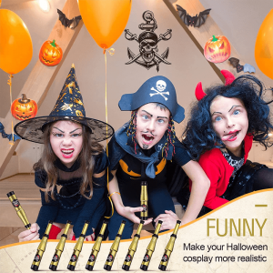 Toy Teleskopa Pirate ya Plastîk a Birêkûpêk 12 Pieces ji bo Zarokan ji bo Halloween Party Cosplay Favor