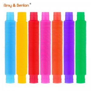 Novelty Multi-Colour Pop Tubes Sensore Stress Fidget Toys