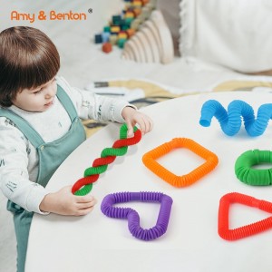 Novelty Multi-Colour Pop Tubes Sensore Stress Fidget Toys