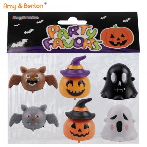 Tõmba tagasi Halloweeni mänguasjad Tõmmake tagasi kõrvitsad kummitused nahkhiired Lapsed Halloweeni pidu soosib kommikoti täiteainet