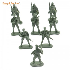 36pcs Ferskate Pose Toy Soldaten Figures Army Men Green Soldiers