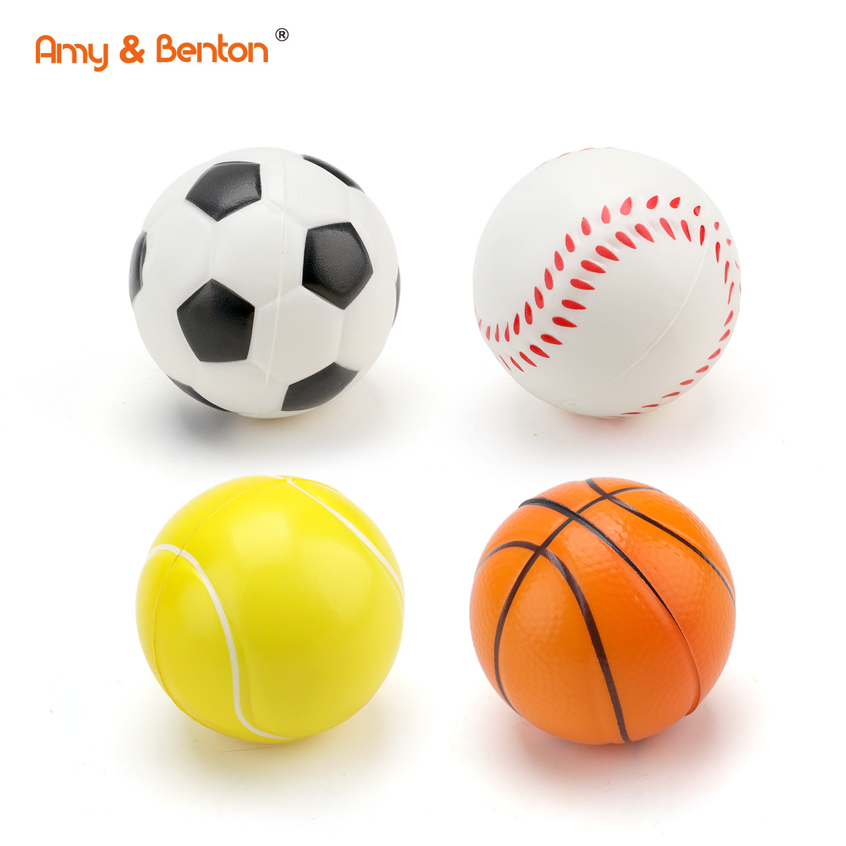 Olahraga Stress PU Ball Mini Baseball Football Baskét Ténis Gelisah Toys pikeun Kids jeung Dewasa