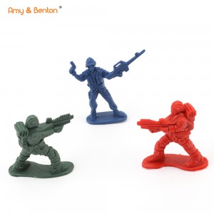 Soldati di ghjoculi militari di 3 culori Playset Army Men Toy Soldiers