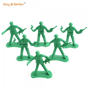 18PCS Mini Soldiers Plastic Army Men xoguetes para venda por xunto