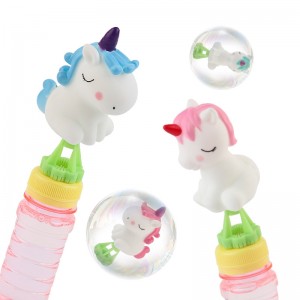 Paquet de 12 joguines Squeeze Unicorn Bubble Wand, Bubbles Party Favors per a la joguina d'estiu